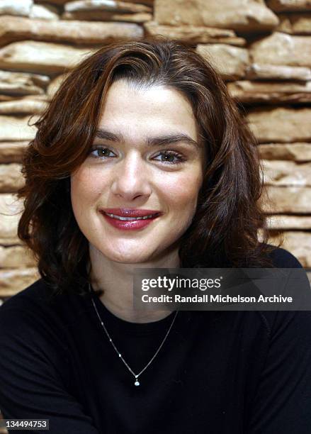 Actress/producer Rachel Weisz during 2003 Sundance Film Festival - "The Shape Of Things" Outdoor Portraits in Park City, Utah, United States.