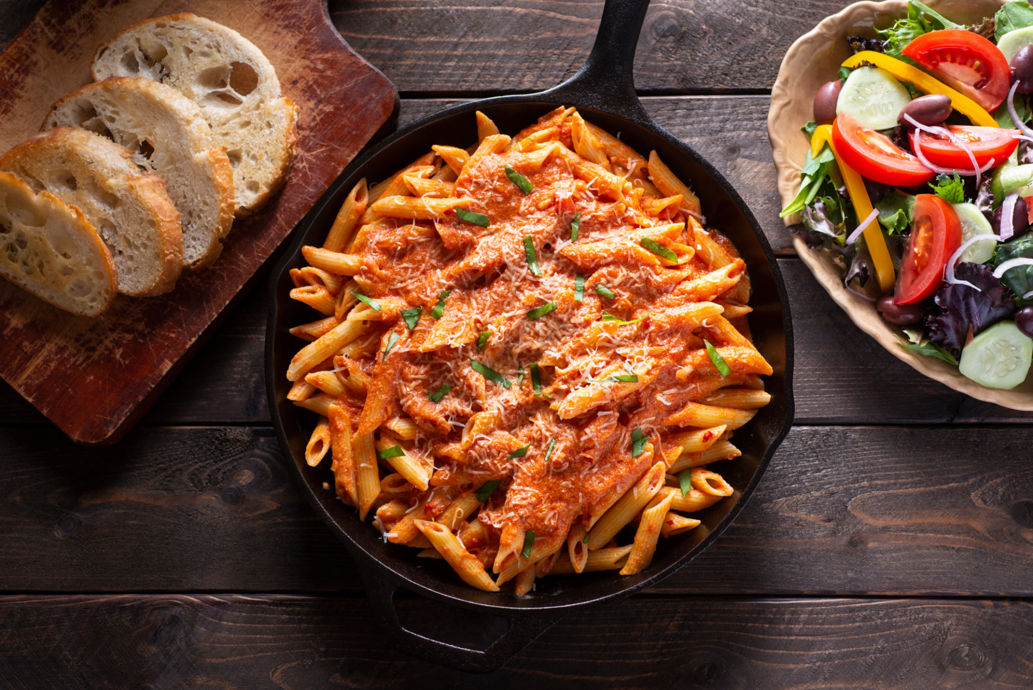 pasta with sauce