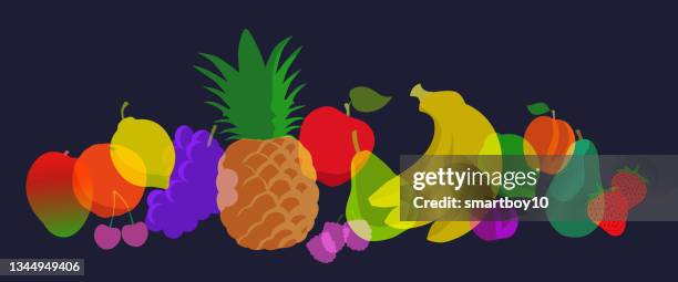 fruit - nectarine stock illustrations