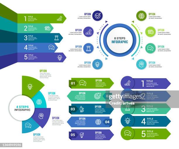 ilustrações, clipart, desenhos animados e ícones de elementos infográficos - part of