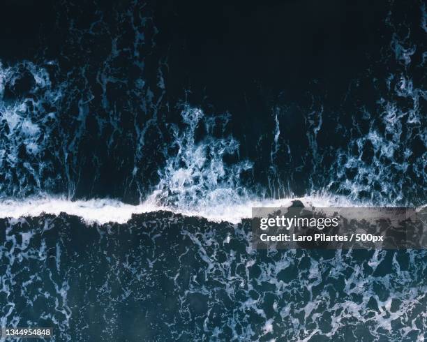 aerial view of sea waves,corpus christi,texas,united states,usa - water surface stock pictures, royalty-free photos & images