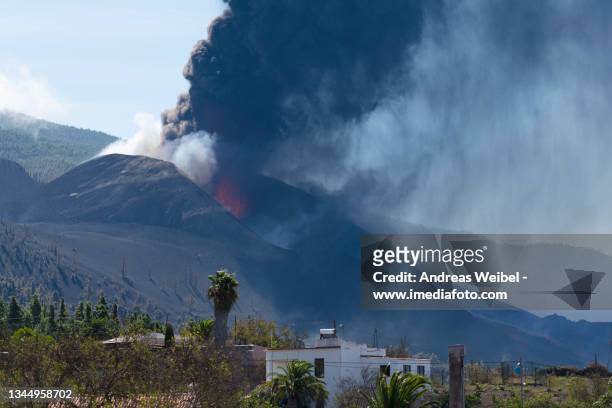 erupción volcánica en la palma - la palma islas canarias imagens e fotografias de stock