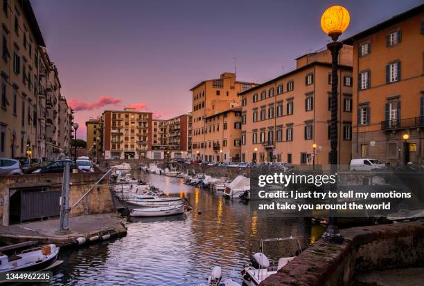 leghorn, district of venice - tuscany, italy - livorno 個照片及圖片檔