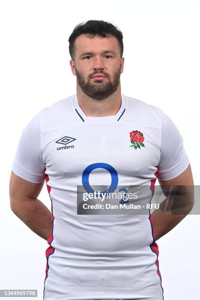 Bevan Rodd poses for a portrait during the England Squad Photocall at The Lensbury on September 27, 2021 in Teddington, England.