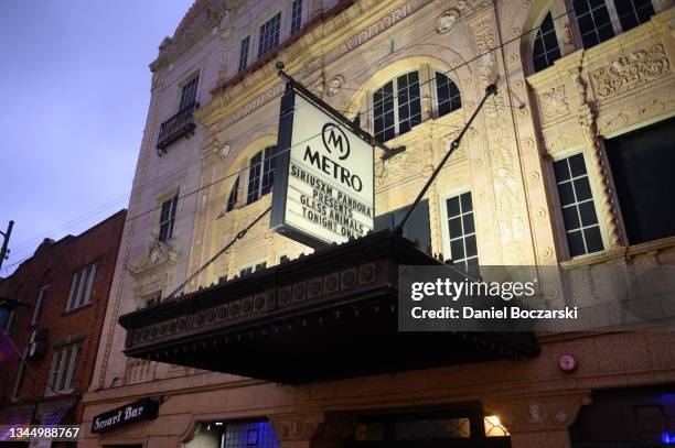 General view of atmosphere as Glass Animals perform live for SiriusXM and Pandora's Small Stage Series at Metro on October 04, 2021 in Chicago,...