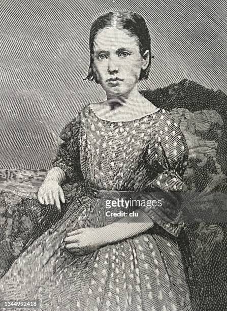 belle cole, singer, 8 years old - 8 9 years stock illustrations