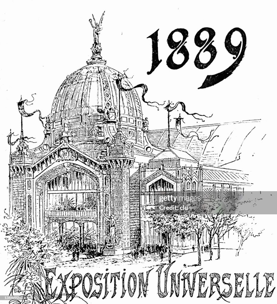 Exposición universal París 1889 - sala principal, entrada