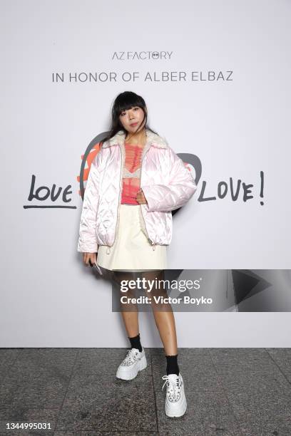 Susie Lau attends the "Love Brings Love" Show – In Honor Of Alber Elbaz By AZ Factory at Le Carreau Du Temple on October 05, 2021 in Paris, France.