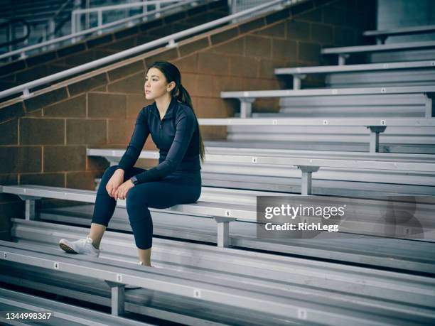 figure skater in training - indoor ice rink stock pictures, royalty-free photos & images