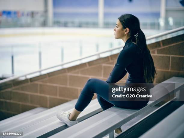 figure skater in training - figure skater stock pictures, royalty-free photos & images