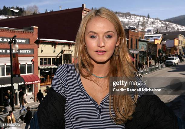 Katie Wall during 2007 Sundance Film Festival - "Clubland" Outdoor Portraits at Delta Sky Lodge in Park City, Utah, United States.