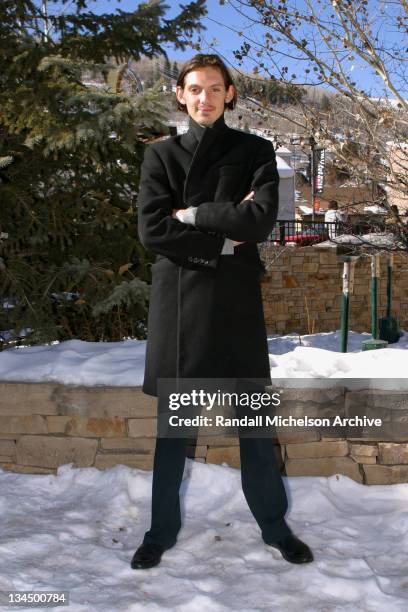 Lukas Haas during 2003 Sundance Film Festival - "Bookies" Outdoor Portraits at Main Street Park City in Park City, Utah, United States.