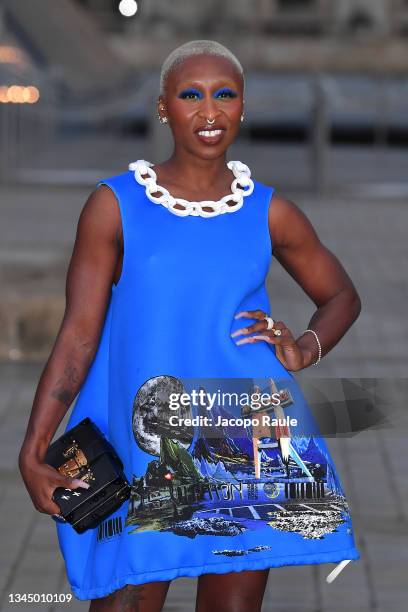 Cynthia Erivo attends the Louis Vuitton Womenswear Spring/Summer 2022 show as part of Paris Fashion Week on October 05, 2021 in Paris, France.