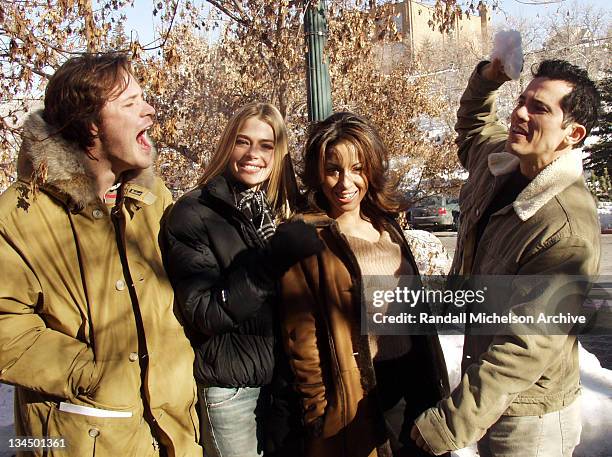 Peter Sarsgaard, Denise Richards, Delilah Cotto & John Leguizamo at 2002 Sundance Film Festival in Park City, Utah.