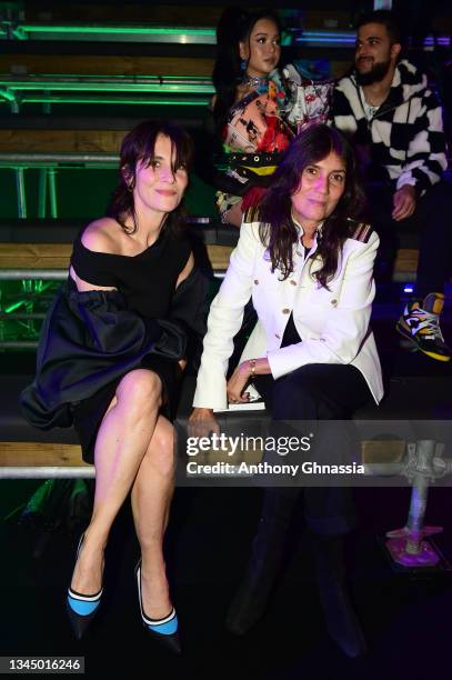 Géraldine Pailhas and Emmanuelle Alt attend the "Love Brings Love" Show – In Honor Of Alber Elbaz By AZ Factory at Le Carreau Du Temple on October...