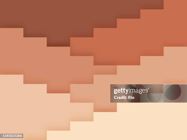 ilustrações de stock, clip art, desenhos animados e ícones de southwestern beige steps background abstract - índia