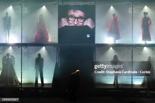 General view walks during the A"Love Brings Love" show – in Honor of Alber Elbaz By AZ Factory as part of Paris Fashion Week on October 05, 2021 in...