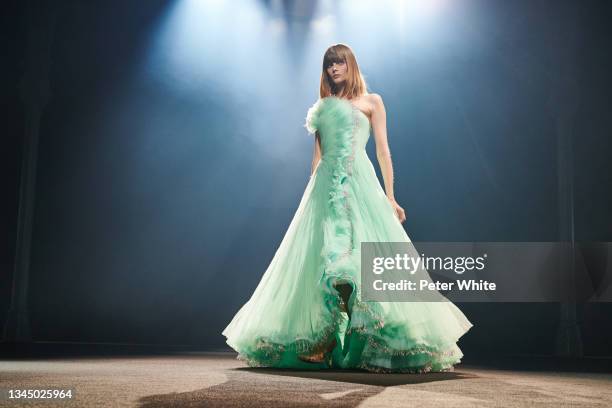 Model walks the runway during the "Love Brings Love" Show – In Honor Of Alber Elbaz By AZ Factory Womenswear Spring/Summer 2022 show as part of Paris...