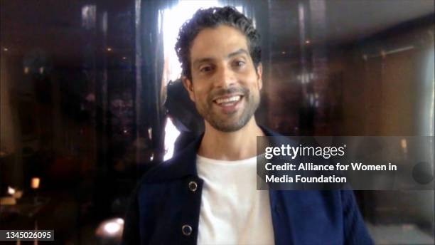 In this screengrab, Adam Rodriguez presents the award for Best Actress in Leading Role - Drama at the 46th Annual Gracie Awards on October 05, 2021.