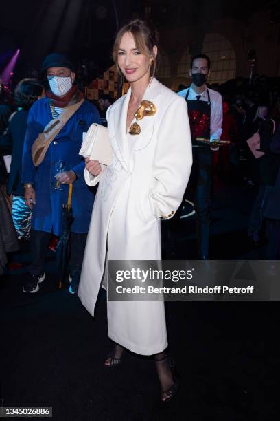 Louise Bourgoin attends the A"Love Brings Love" show – in Honor of Alber Elbaz By AZ Factory as part of Paris Fashion Week on October 05, 2021 in...