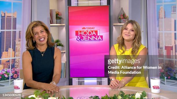 In this screengrab, Hoda Kotb and Jenna Bush Hager accept the award for Best On-Air Talent - Lifestyle/Entertainment at the 46th Annual Gracie Awards...