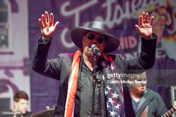 Eddie Montgomery of Montgomery Gentry performs during Tootsie's Orchid Lounge 60th Annual Birthday Bash at Tootsie's Orchid Lounge on October 05,...