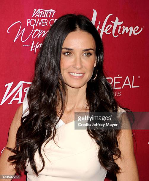 Demi Moore attends 3rd Annual Variety's Power Of Women Event Presented By Lifetimeon September 23, 2011 in Beverly Hills, United States.