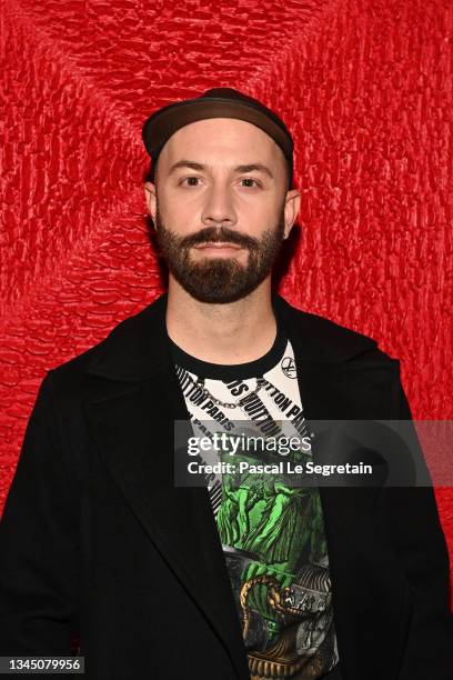 Woodkid attends the Louis Vuitton Cocktail Womenswear Spring/Summer 2022 as part of Paris Fashion Week on October 05, 2021 in Paris, France.