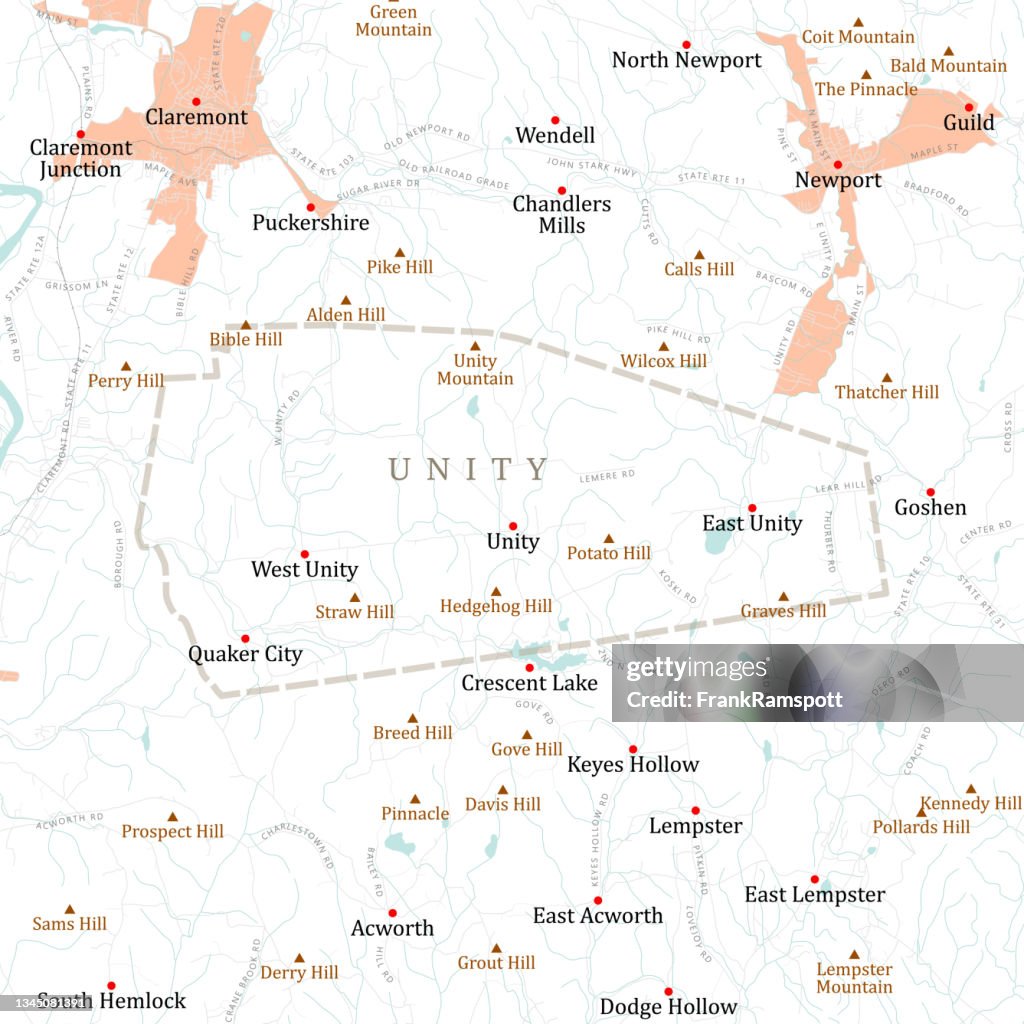 NH Sullivan Unity Vector Road Map