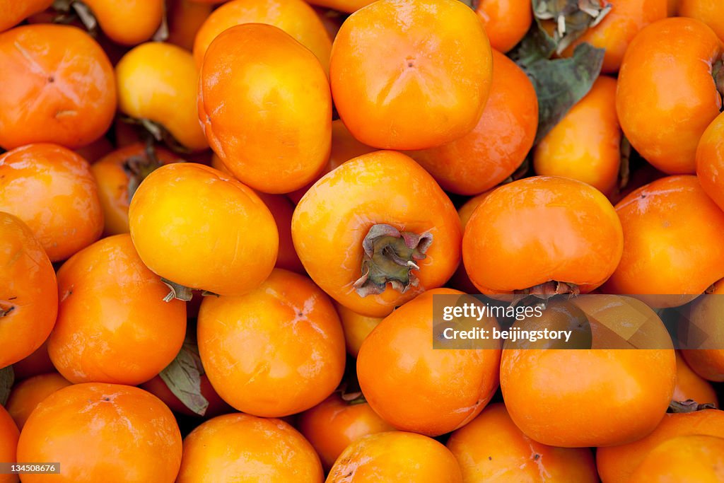 Ripe persimmons