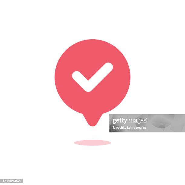 checking bubble icon - receiving feedback stock illustrations