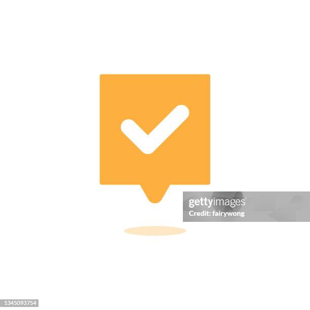 checking bubble icon - talking to camera stock illustrations