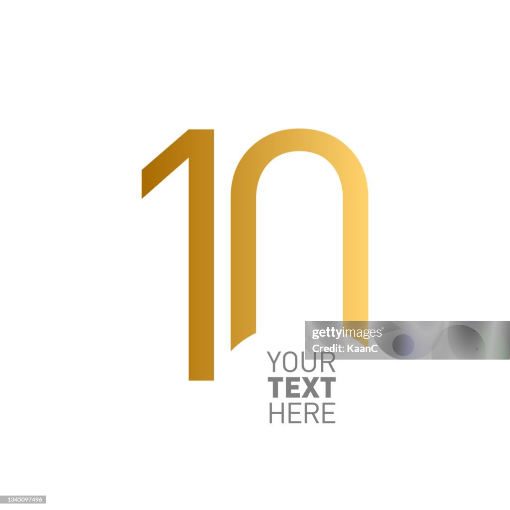 Anniversary logo template isolated, anniversary icon label, anniversary symbol stock illustration