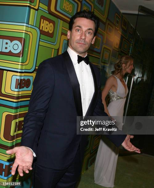 Actor Jon Hamm attends HBO's 68th Annual Golden Globe Awards Official After Party held at The Beverly Hilton hotel on January 16, 2011 in Beverly...