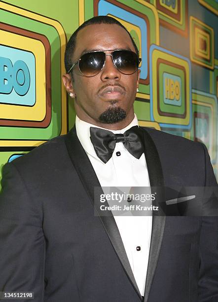 Recording artist Sean Combs attends HBO's 68th Annual Golden Globe Awards Official After Party held at The Beverly Hilton hotel on January 16, 2011...