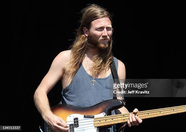 Jon Jameson of Delta Spirit performs during day one of Dave Matthews Band Caravan at Bader Field on June 24, 2011 in Atlantic City, New Jersey.