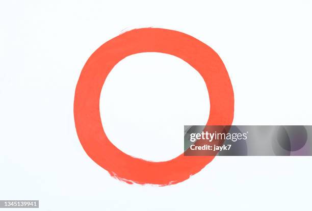 red circle - red brush stroke stock pictures, royalty-free photos & images