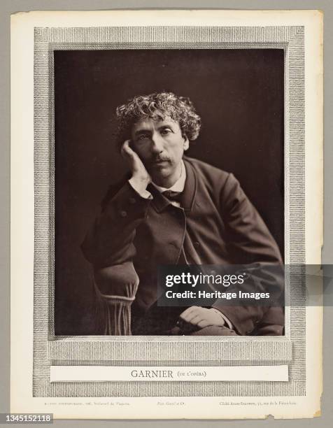 Charles Garnier , 1876/84. Woodburytype, from the periodical "Galerie Contemporaine Littéraire, Artistique" , volume 4. Artist Antoine-Samuel...