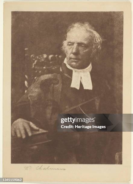 Dr. Chalmers, 1843/46, printed 1890/1900. Carbon print. Artist David Octavius Hill, Robert Adamson, Hill & Adamson.