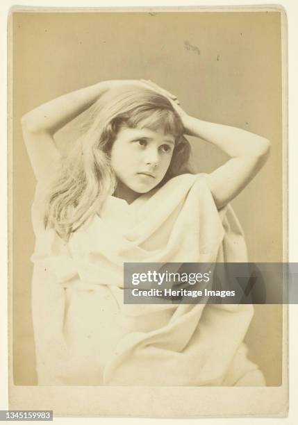 Portrait of Miss Constance MacDonald Gilchrist, April 15, 1877. Albumen print, cabinet card. Artist Elliott & Fry.