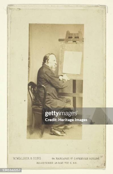 George Cruikshank, 1860/69. [Portrait of the British caricaturist and illustrator]. Albumen print . Artist W. Walker & Sons.