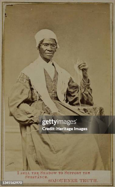 Untitled , 1864/65. [Portrait of Sojourner Truth, born Isabella "Belle" Baumfree , African-American abolitionist and women's rights activist. Truth...
