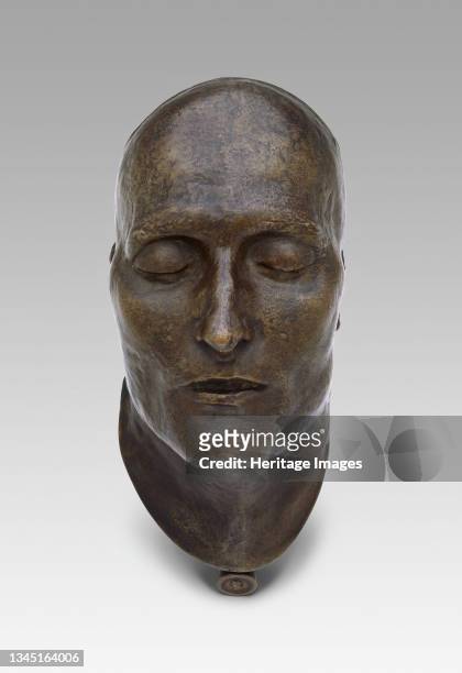 Death Mask of Napoleon, modeled 1821 . [Bronze cast by Louis Richard and E. Quesnel of Paris, from a mould made by Dr. C. Francesco Antommarchi,...
