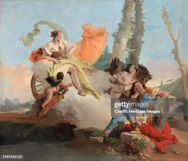 Armida Encounters the Sleeping Rinaldo, 1742/45. Artist Giovanni Battista Tiepolo.