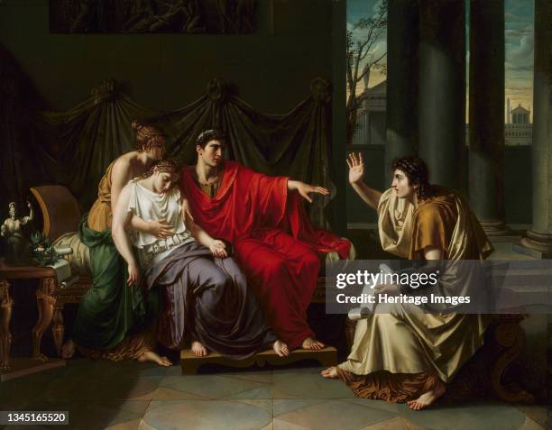 Virgil Reading the "Aeneid" to Augustus, Octavia, and Livia, 1790/93. Artist Jean Baptiste Joseph Wicar.