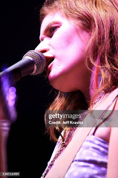 Musician Bethany Cosentino of Best Coast performs on stage during Bonnaroo 2011 at The Other Tent on June 9, 2011 in Manchester, Tennessee.