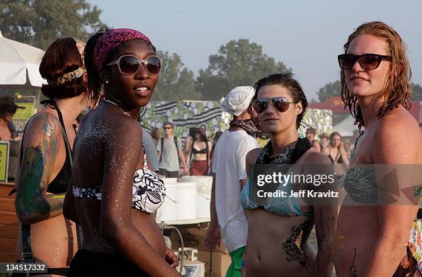 General view of the atmosphere during Bonnaroo 2011 on June 10, 2011 in Manchester, Tennessee.