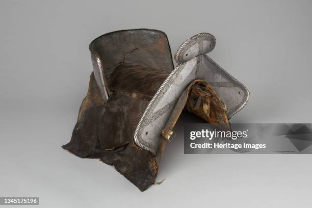 Saddle with Four Saddle Plates, Southern Germany, circa 1540. Artist Unknown.
