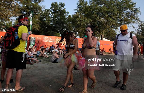 General view of the atmosphere during Bonnaroo 2011 on June 11, 2011 in Manchester, Tennessee.