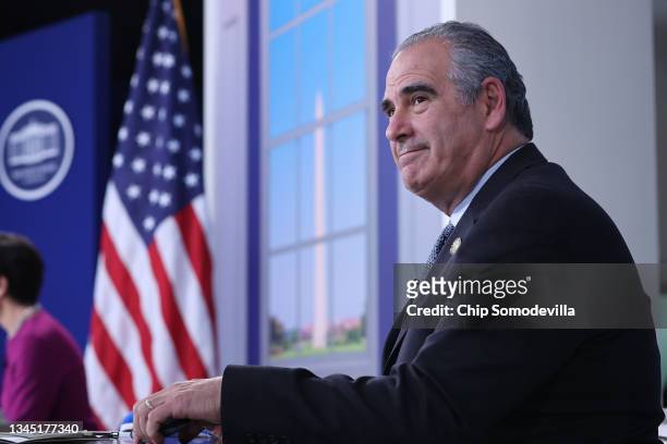 National Association of Realtors President Charlie Oppler joins a meeting hosted by U.S. President Joe Biden with corporate chief executives and...